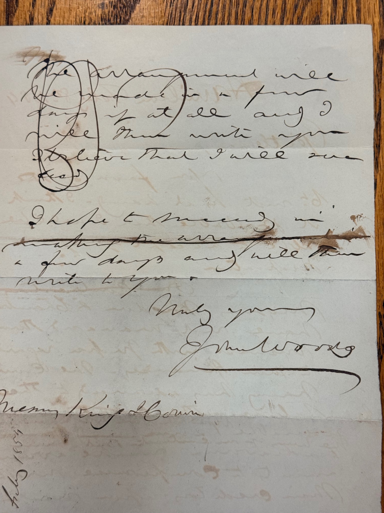 Separate John Woods signature research image