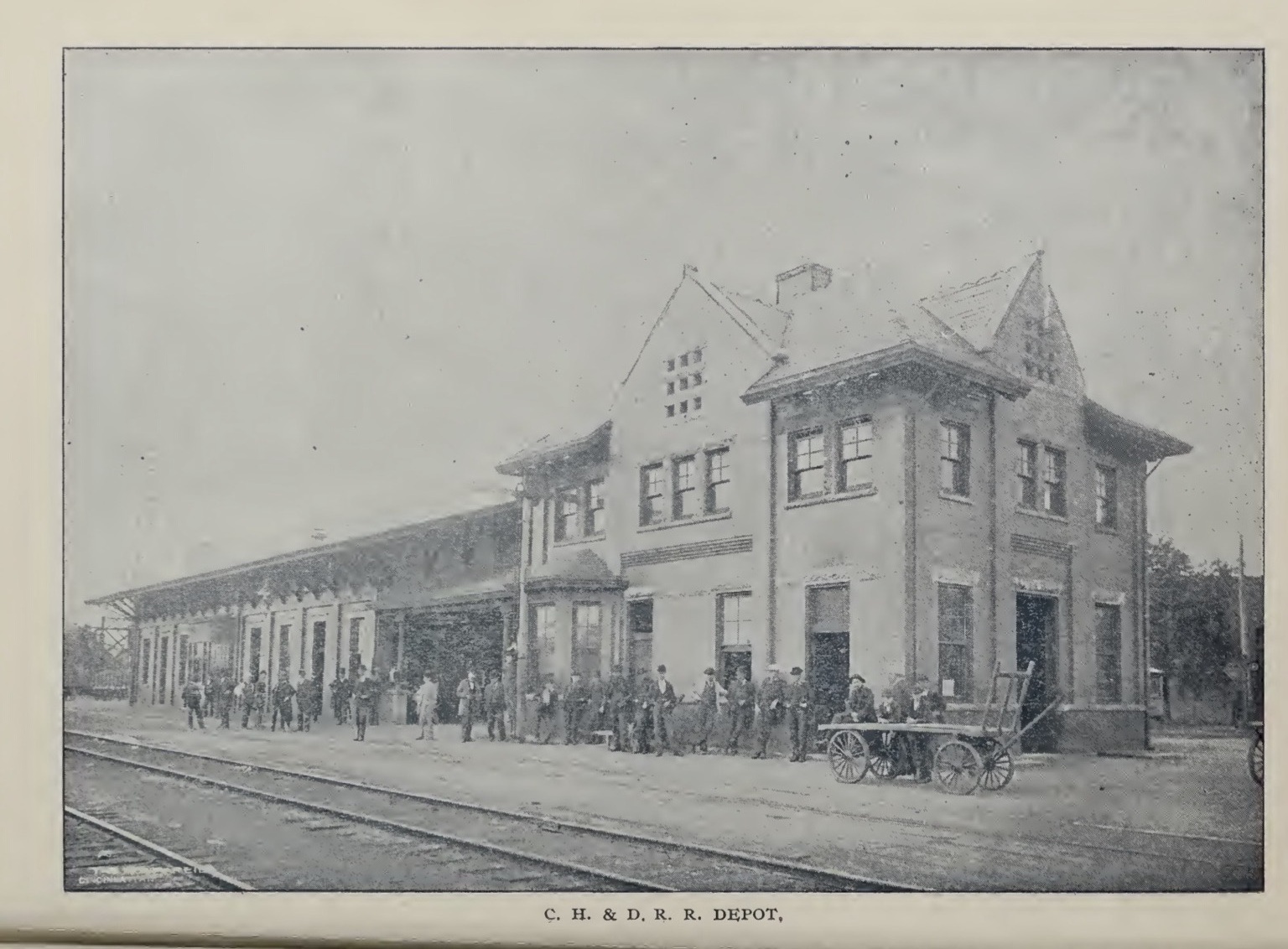 Historic C.H. and D.R.R. depot in Hamilton