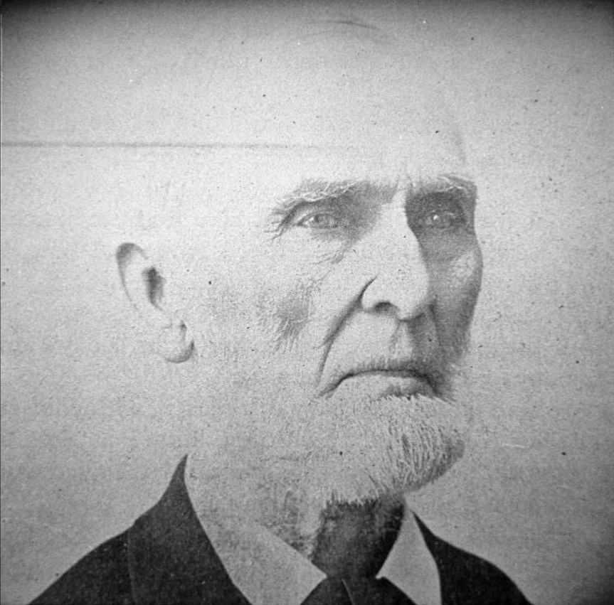 Negative portrait of Mark Campbell McMaken circa 1885