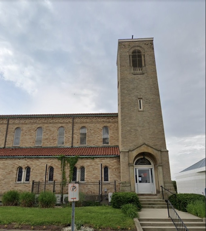 United Presbyterian Church building on Court Street in Hamilton