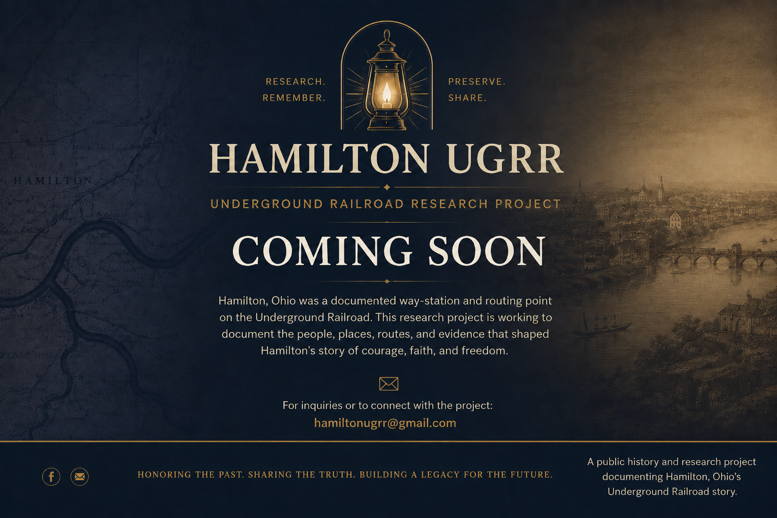 Hamilton UGRR Underground Railroad Research Project Coming Soon